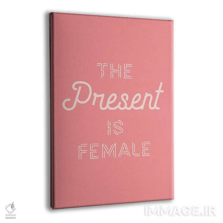 تابلو دکوراتیو حال حاضر زنانه است اثر نیکول باسک - نمای پرسپکتیو محصول