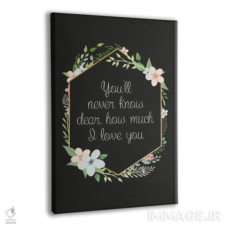 تابلو دکوراتیو هیچ وقت نمی فهمی عزیزم اثر نیکول باسک - نمای پرسپکتیو محصول