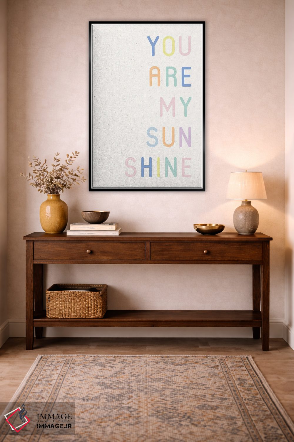 تابلو دکوراتیو تو آفتاب زندگی منی اثر نیکول باسک - D5B