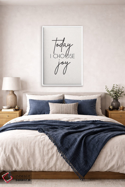 تابلو دکوراتیو امروز شادی را انتخاب می کنم اثر نیکول باسک - D5W