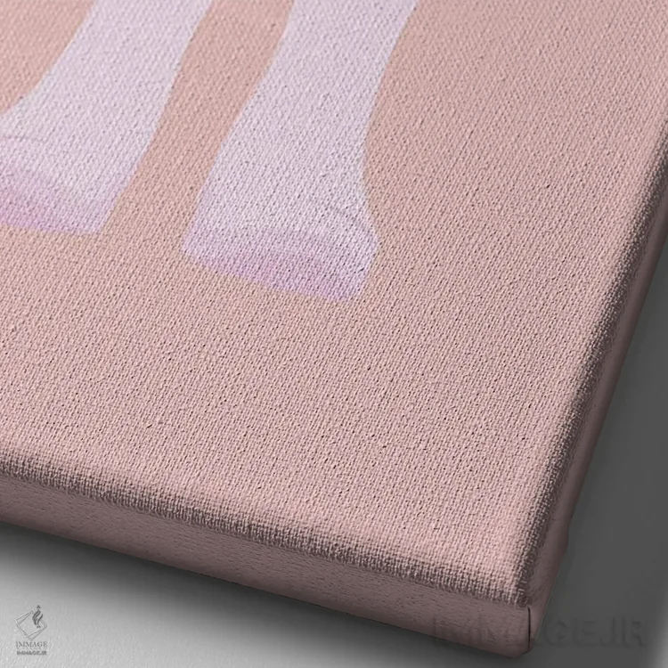 تابلو دکوراتیو گل داوودی ها در چکمه اثر نیکول باسک - نمای نزدیک بافت بوم