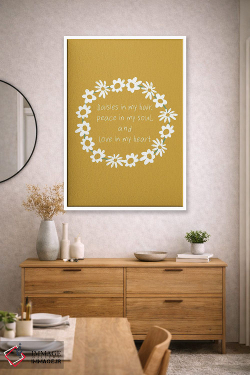 تابلو دکوراتیو گل داوودی ها در موهایم اثر نیکول باسک - D2W