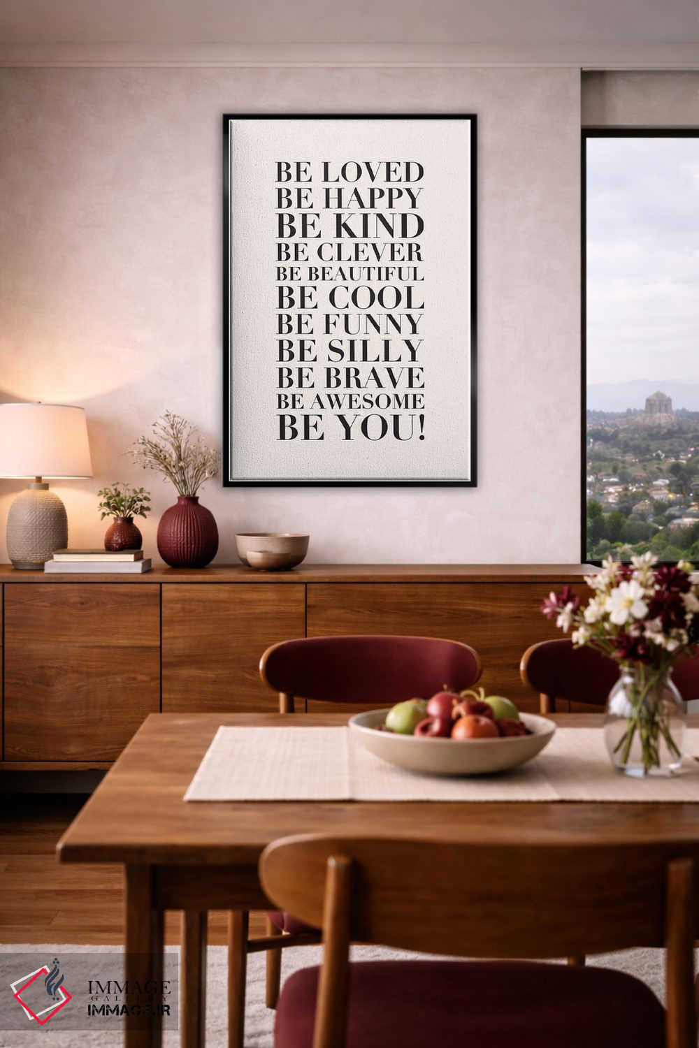 تابلو دکوراتیو کلاسیک: دوست داشتنی باش اثر نیکول باسک - D4B