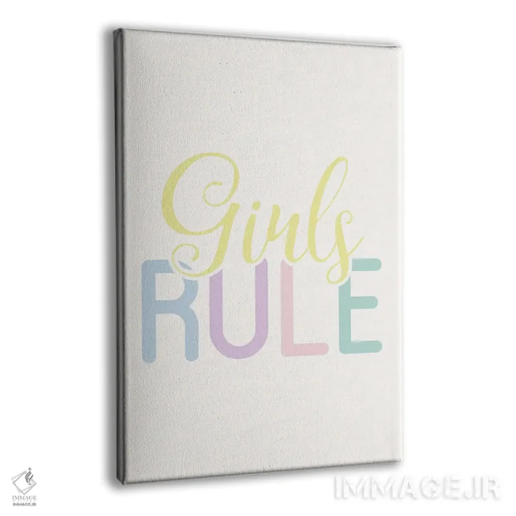 تابلو دکوراتیو دخترها حکومت می کنند اثر نیکول باسک - نمای پرسپکتیو محصول