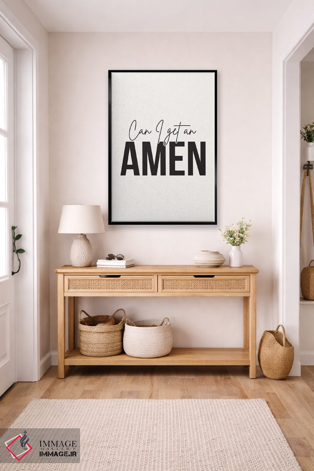 تابلو دکوراتیو میشه یک آمین بگیرم؟ اثر نیکول باسک - D5B