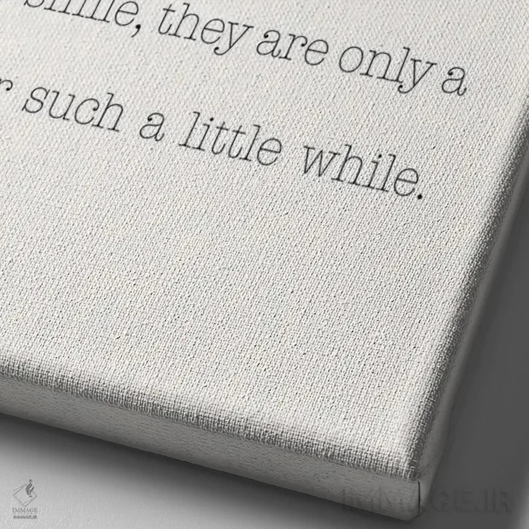 تابلو دکوراتیو کمی بیشتر بغل شان کن اثر نیکول باسک - نمای نزدیک بافت بوم