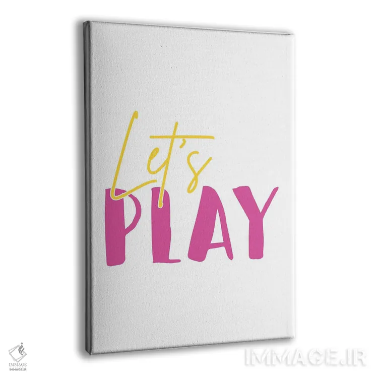 تابلو دکوراتیو بیایید بازی کنیم اثر نیکول باسک - نمای پرسپکتیو محصول