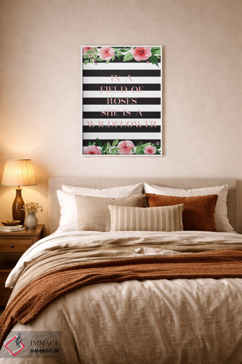 تابلو دکوراتیو در دشتی از گل سرخ اثر نیکول باسک - D5W