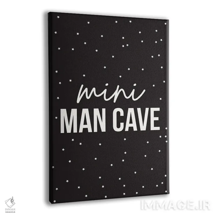 تابلو دکوراتیو غار مردانه کوچک اثر نیکول باسک - نمای پرسپکتیو محصول