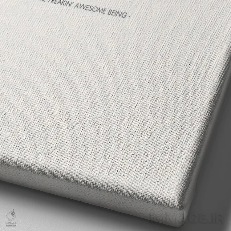 تابلو دکوراتیو زندگی لعنتی ات را عاشق باش اثر نیکول باسک - نمای نزدیک بافت بوم