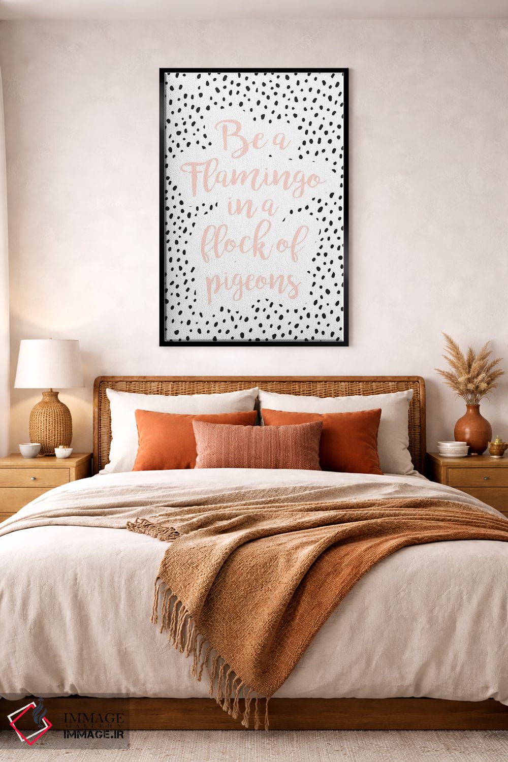 تابلو دکوراتیو فلامینگو باش اثر نیکول باسک - D4B