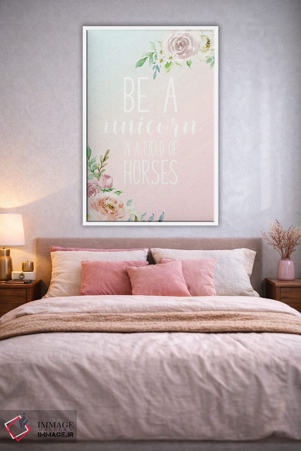 تابلو دکوراتیو تک شاخ باش اثر نیکول باسک - D1W