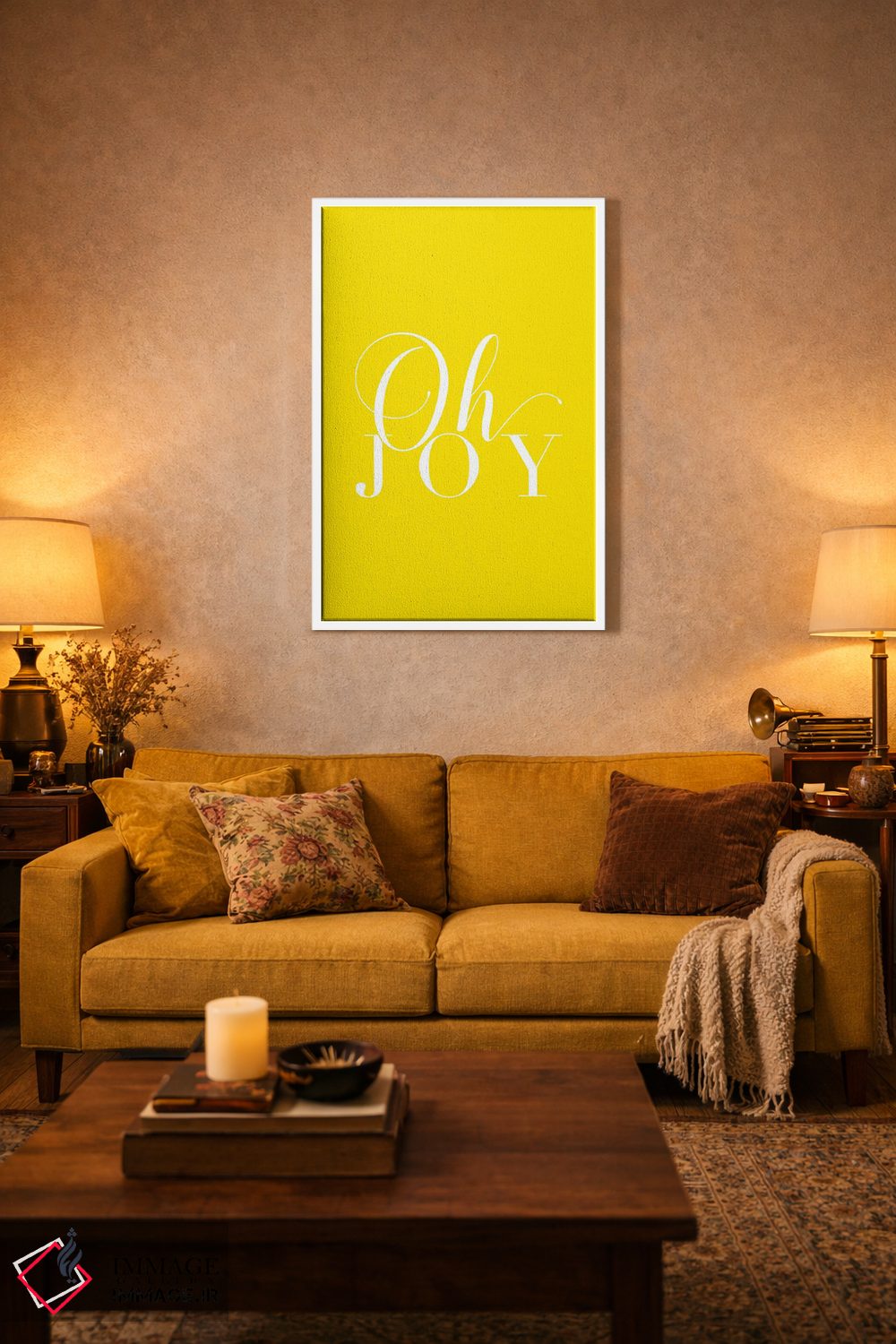 تابلو دکوراتیو اوه شادی! اثر نیکول باسک - D1W