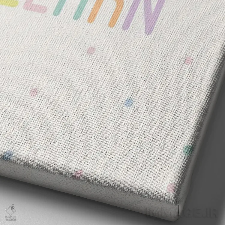 تابلو دکوراتیو بازی پاستلی، خلق کن و بیاموز اثر نیکول باسک - نمای نزدیک بافت بوم