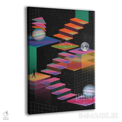 تابلو دکوراتیو مراحل بازی اثر نیبرا ویژوالز - نمای پرسپکتیو محصول