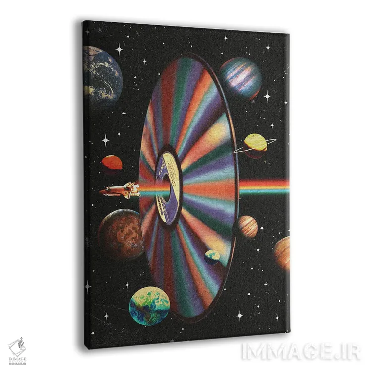 تابلو دکوراتیو سفر در گذشته اثر نیبرا ویژوالز - نمای پرسپکتیو محصول