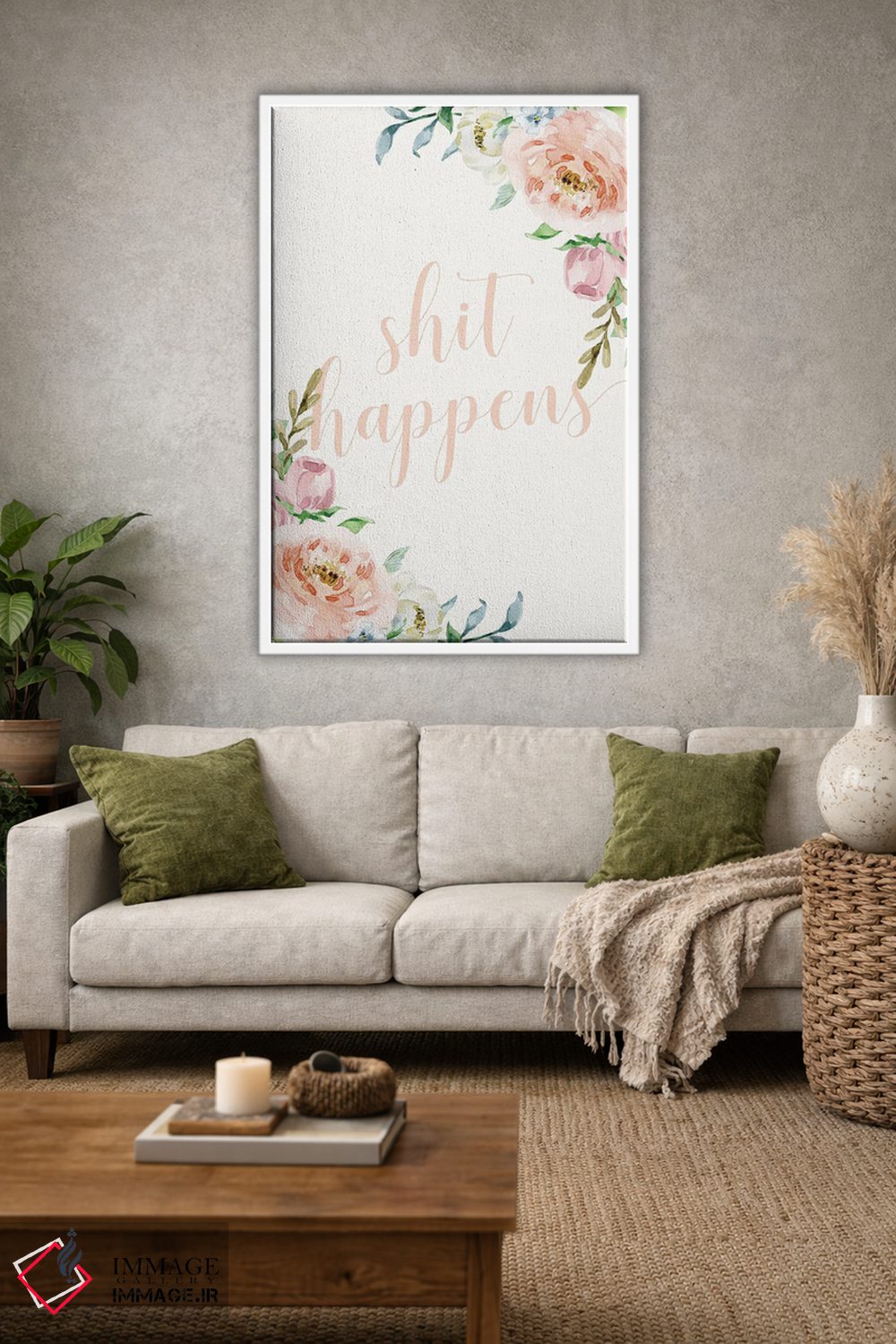 تابلو دکوراتیو این اتفاق ها می افتد اثر نیکول باسک - D1W