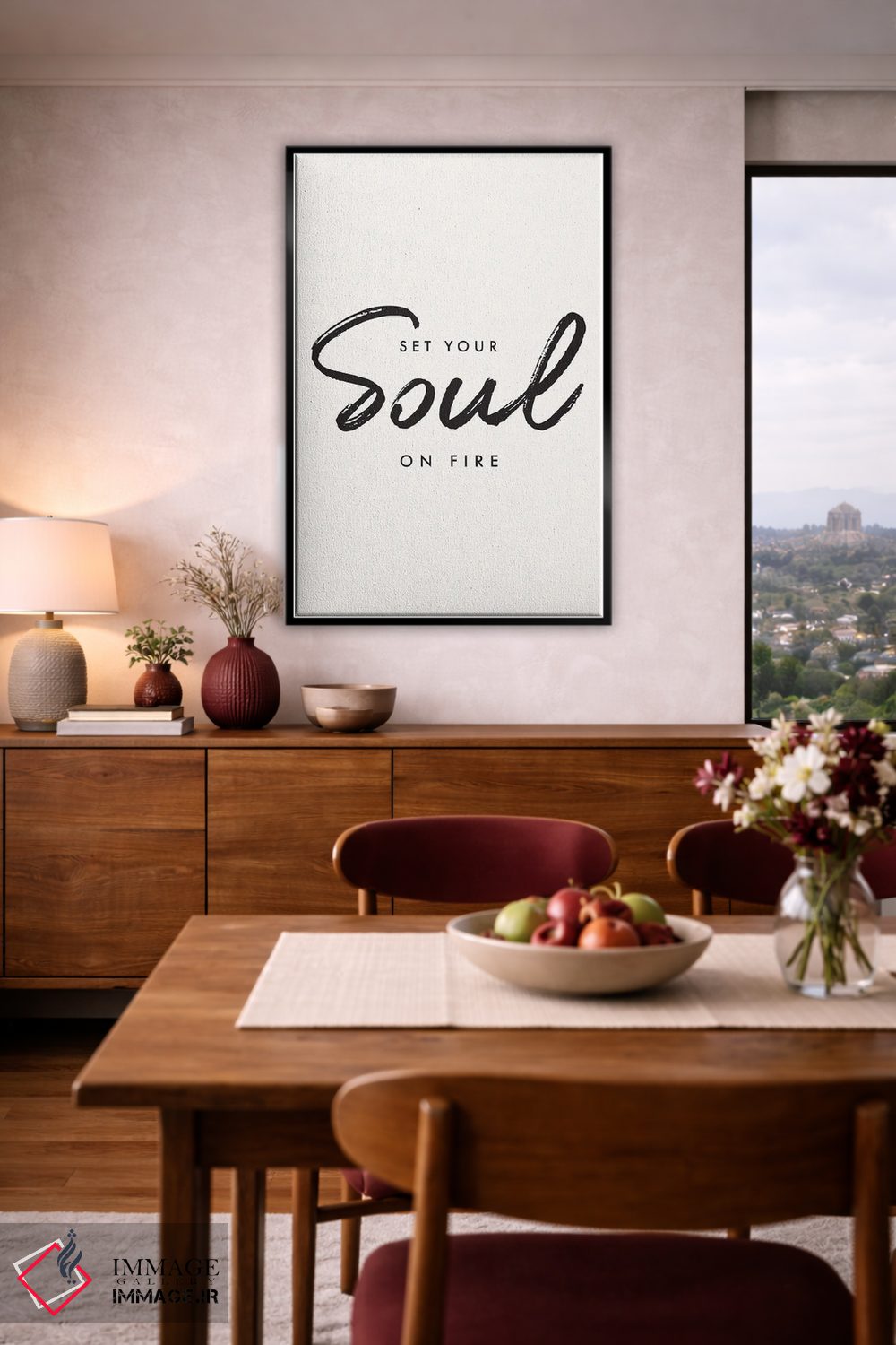 تابلو دکوراتیو روحت را شعله ور کن اثر نیکول باسک - D3B