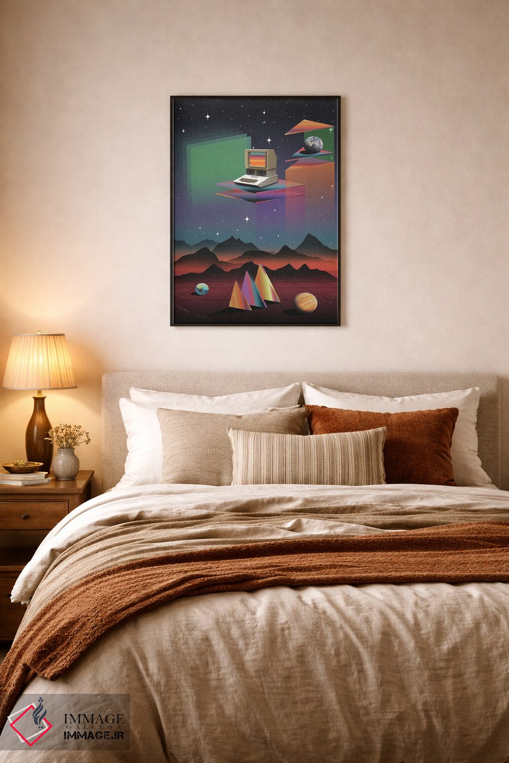 تابلو دکوراتیو کامپیوتر CRT دهه ۸۰ اثر نیبرا ویژوالز - D5B