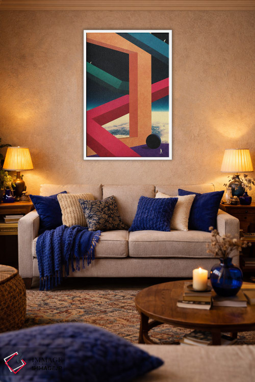 تابلو دکوراتیو زاویه های کیهانی اثر نیبرا ویژوالز - D2W