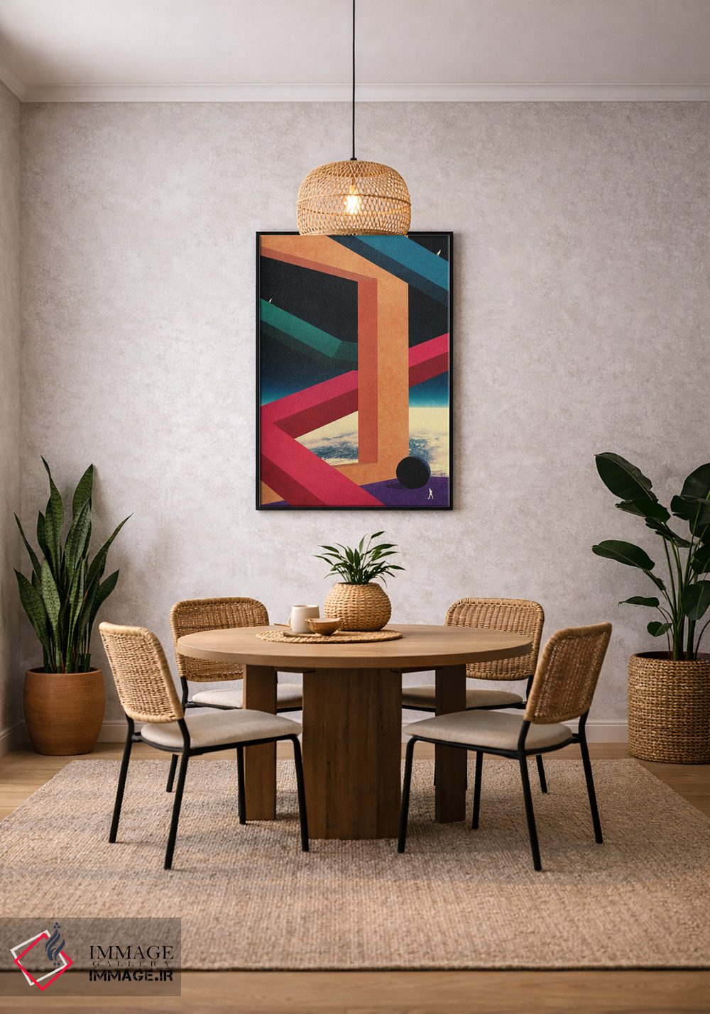 تابلو دکوراتیو زاویه های کیهانی اثر نیبرا ویژوالز - D4B