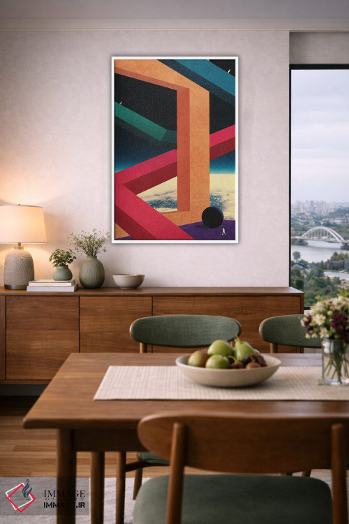 تابلو دکوراتیو زاویه های کیهانی اثر نیبرا ویژوالز - D6W