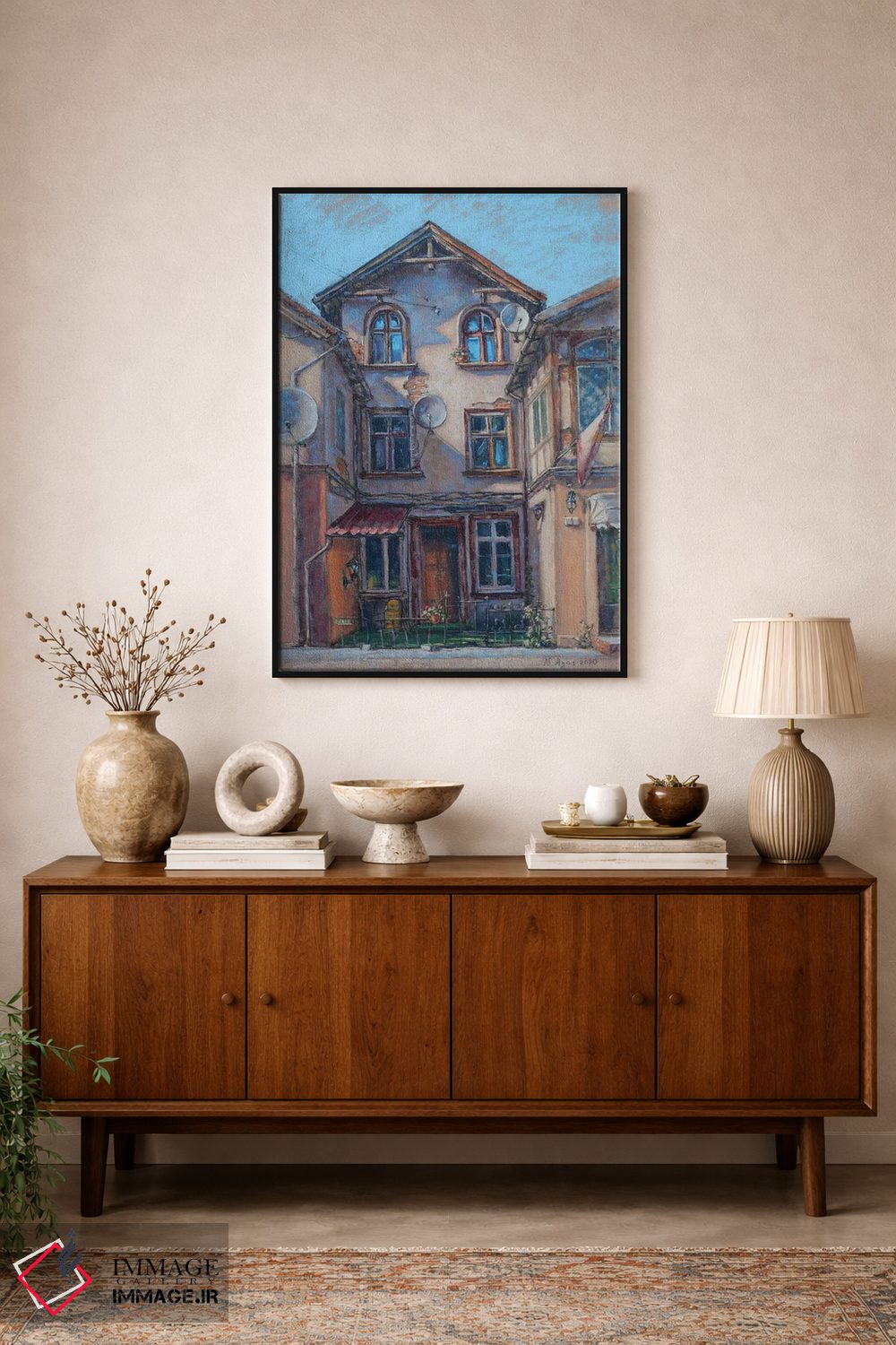 تابلو دکوراتیو خانه قدیمی اثر ناتالی آیاس - D3B
