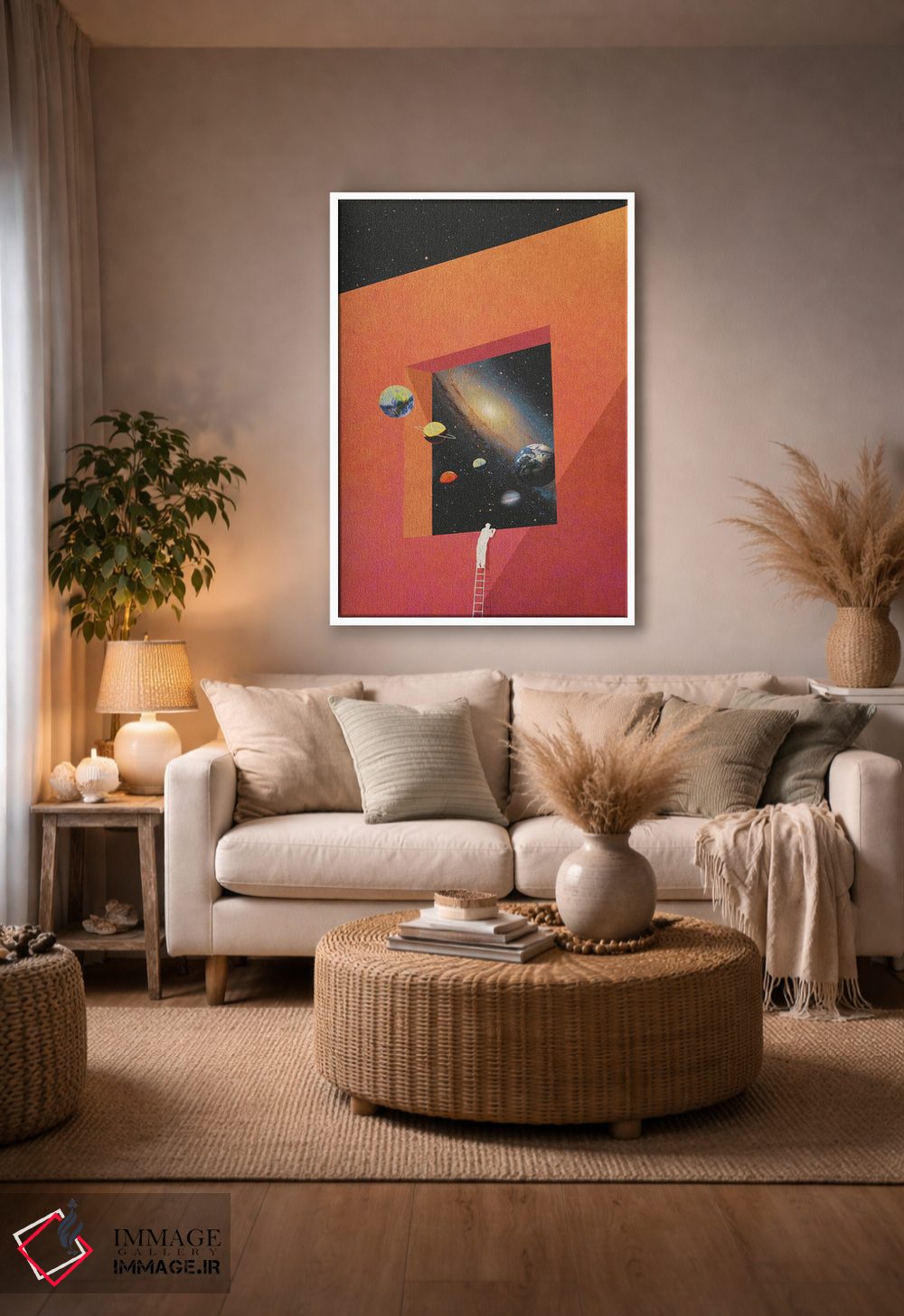 تابلو دکوراتیو ناظر کهکشان اثر نیبرا ویژوالز - D4W