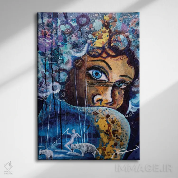 تابلو دکوراتیو ملکه یخی اثر نیکول کولی - نمای روبهرو روی دیوار