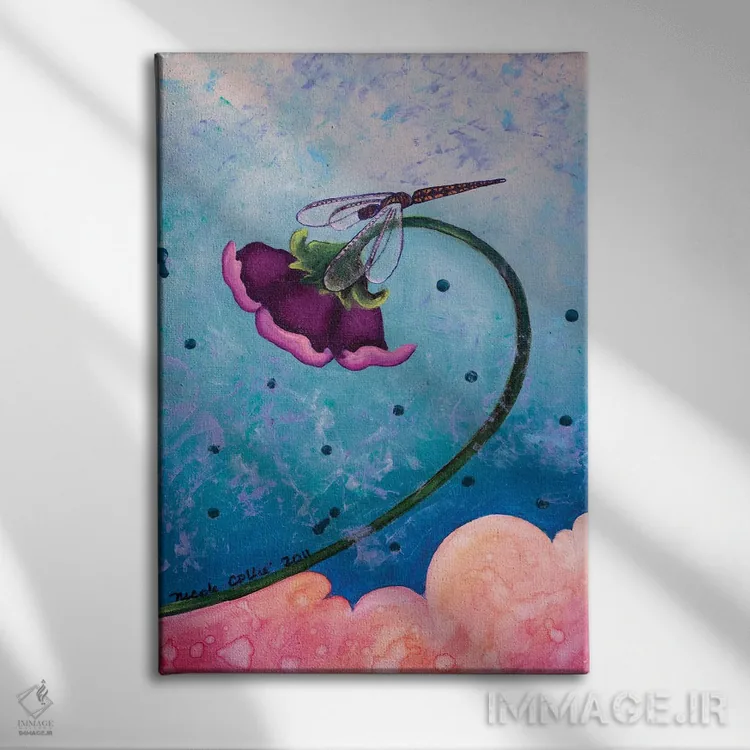 تابلو دکوراتیو زندگی مقدس است اثر نیکول کولی - نمای روبهرو روی دیوار