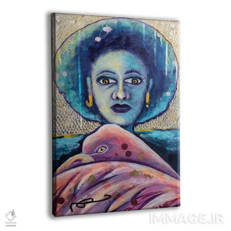 تابلو دکوراتیو هماهنگی درونی اثر نیکول کولی - نمای پرسپکتیو محصول