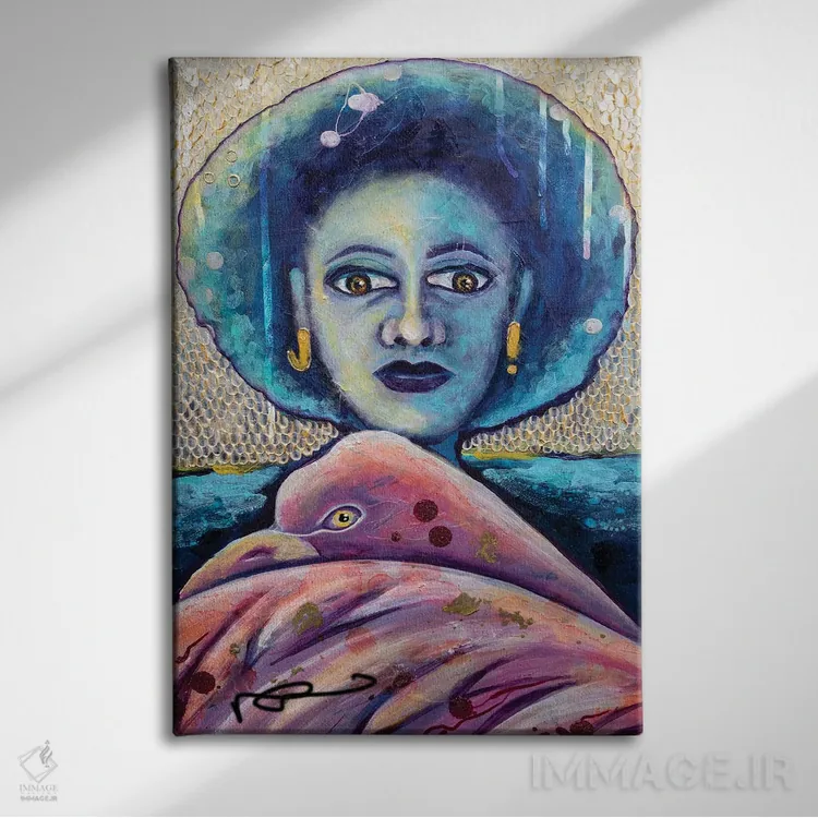 تابلو دکوراتیو هماهنگی درونی اثر نیکول کولی - نمای روبهرو روی دیوار