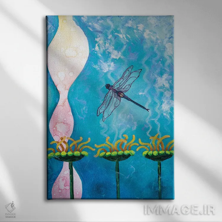 تابلو دکوراتیو با زندگی، رشد همراه است اثر نیکول کولی - نمای روبهرو روی دیوار