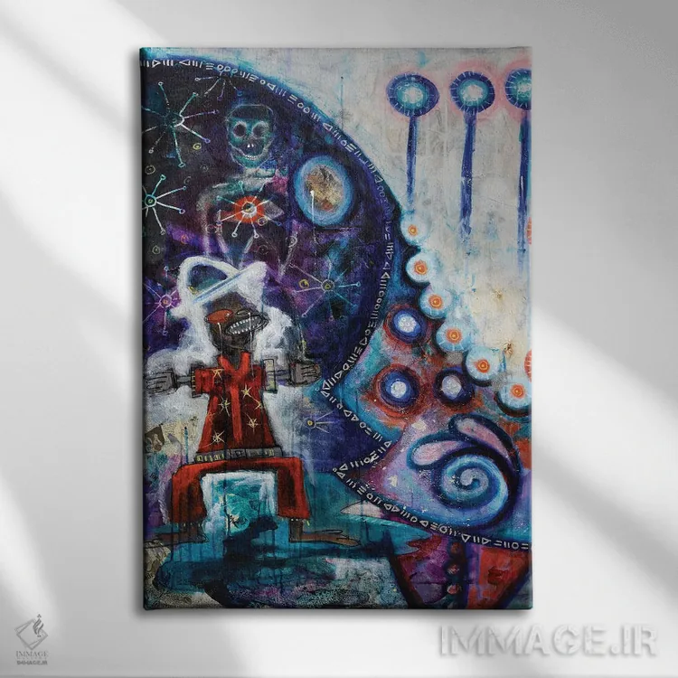 تابلو دکوراتیو زندگی هرگز آسان نیست اثر نیکول کولی - نمای روبهرو روی دیوار