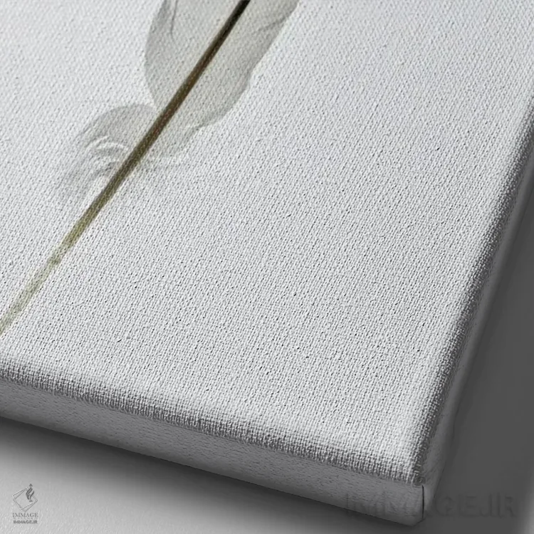 تابلو مینیمال تنها اثر نانسی کروول - نمای نزدیک بافت بوم