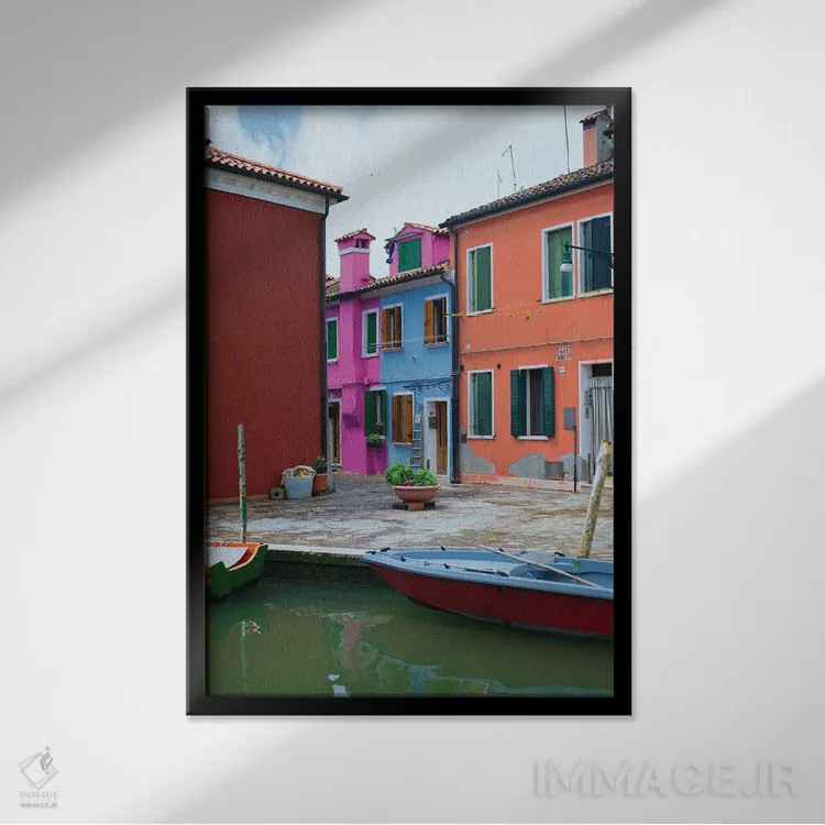 تابلو دکوراتیو در حال استراحت ۲ اثر نانسی کروول - نمای قابدار مشکی