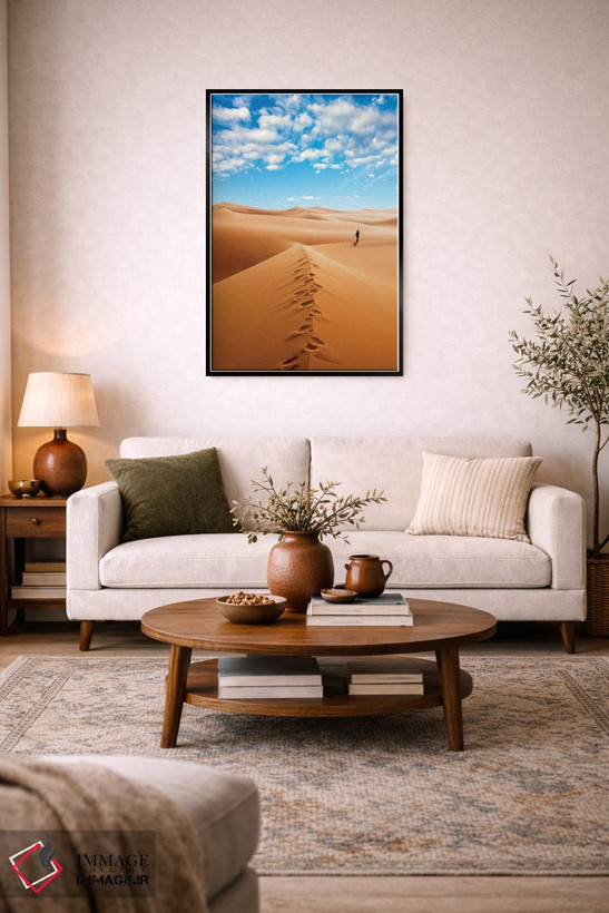 تابلو دکوراتیو Erg Murzuq, Sahara Desert, Fezzan, Libya, North Africa,زن… اثر نیکو تونباوری - D5B