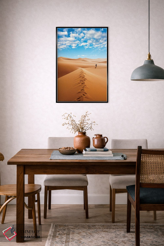 تابلو دکوراتیو Erg Murzuq, Sahara Desert, Fezzan, Libya, North Africa,زن… اثر نیکو تونباوری - D6B