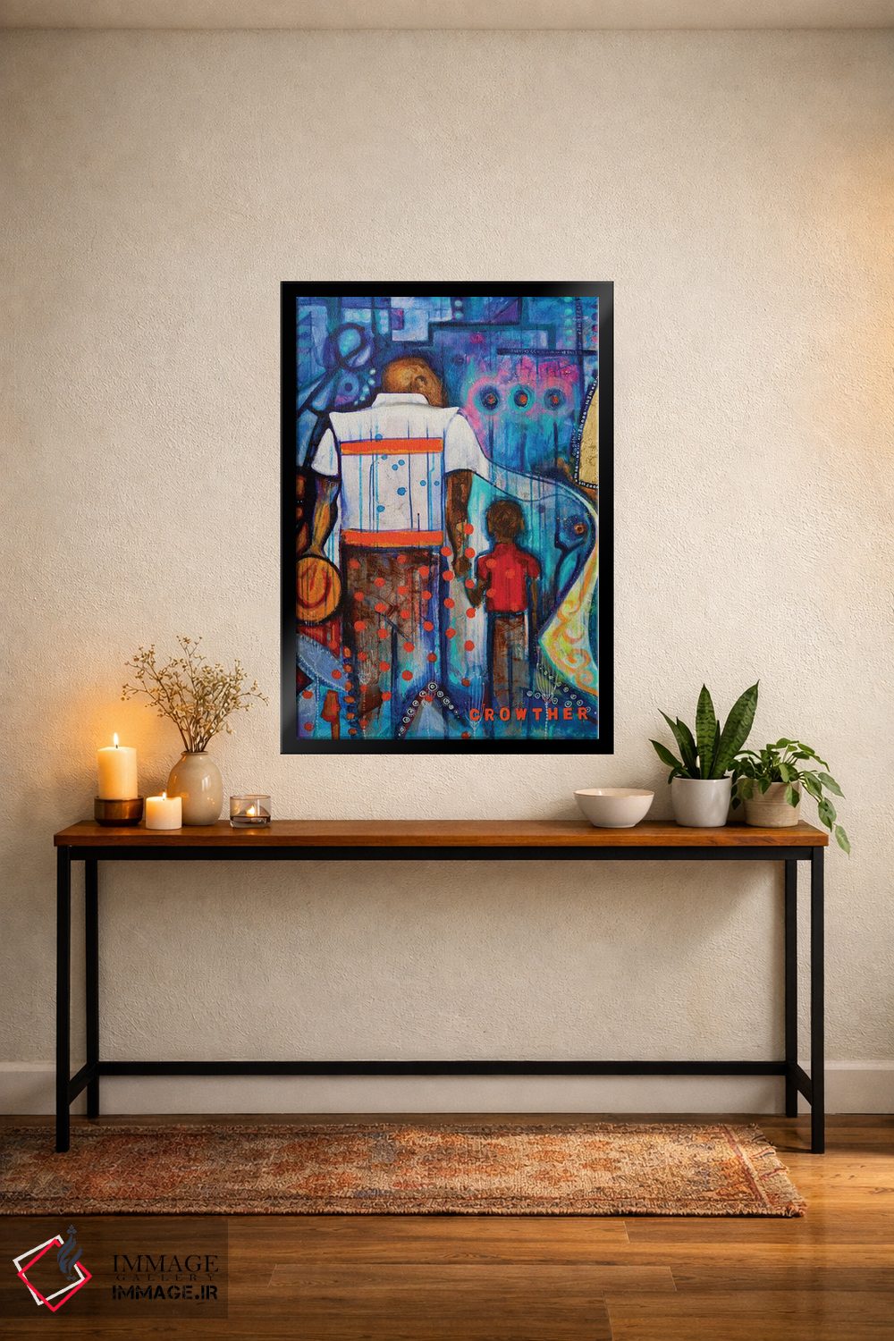 تابلو دکوراتیو پدر و پسر اثر نیکول کولی - D5B