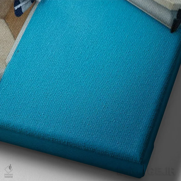 تابلو دکوراتیو بسته بندی شده اثر نانسی کروول - نمای نزدیک بافت بوم