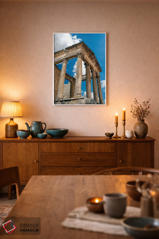 تابلو دکوراتیو Dougga Archaeological Site, Tunisia III,کاپیتول، سایت باست… اثر نیکو تونباوری - D6W