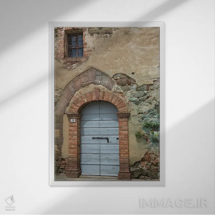 تابلو دکوراتیو سنگ چین شده اثر نانسی کروول - نمای قابدار سفید