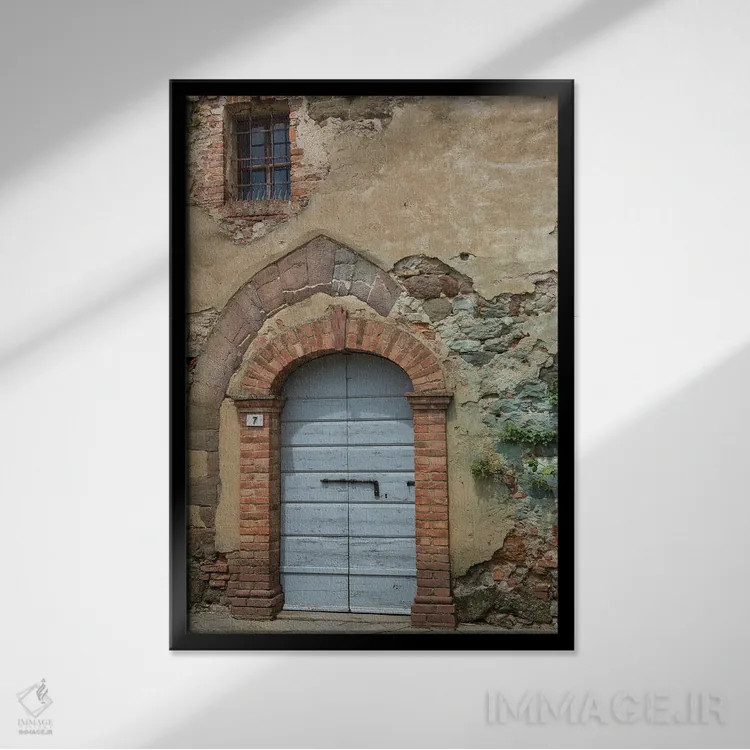 تابلو دکوراتیو سنگ چین شده اثر نانسی کروول - نمای قابدار مشکی