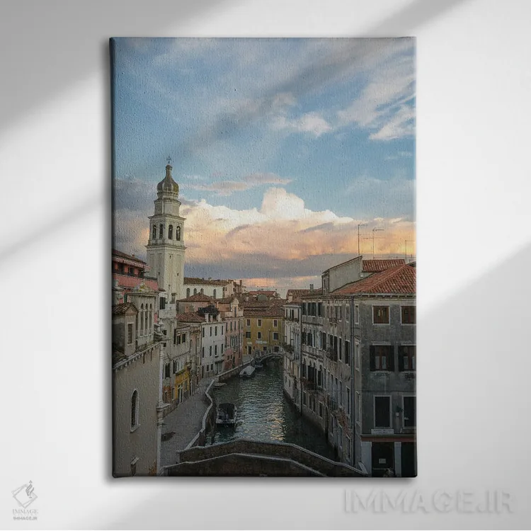 تابلو دکوراتیو منظره از بالا اثر نانسی کروول - نمای روبهرو روی دیوار