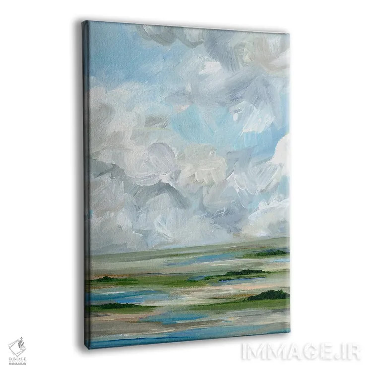 تابلو مینیمال باتلاق ظهرگاهی اثر نیکول والش - نمای پرسپکتیو محصول