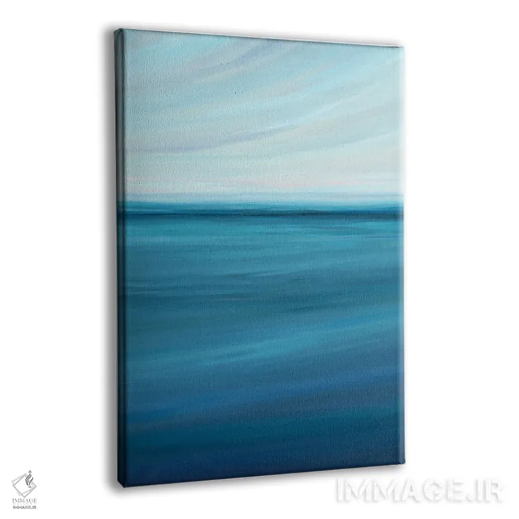 تابلو مینیمال آرامش ساحلی اثر نیکول والش - نمای پرسپکتیو محصول