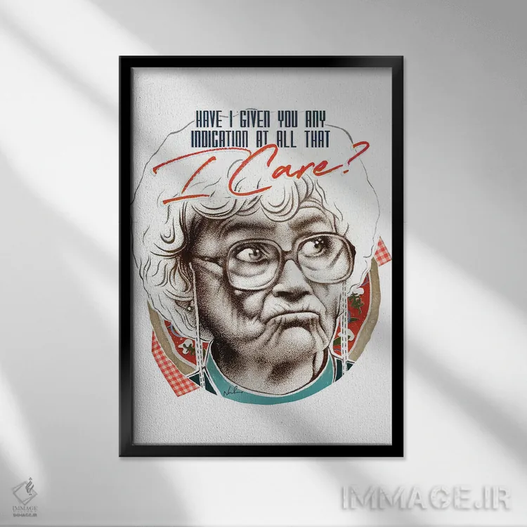 تابلو دکوراتیو صوفیا اثر نوردیشس - نمای قابدار مشکی