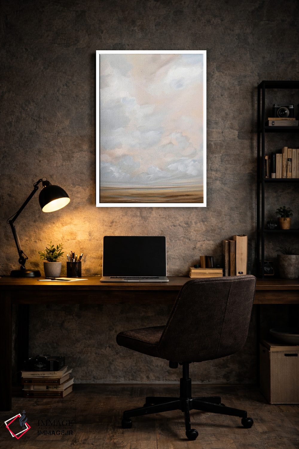 تابلو مینیمال اکتبر گرم اثر نیکول والش - D6W