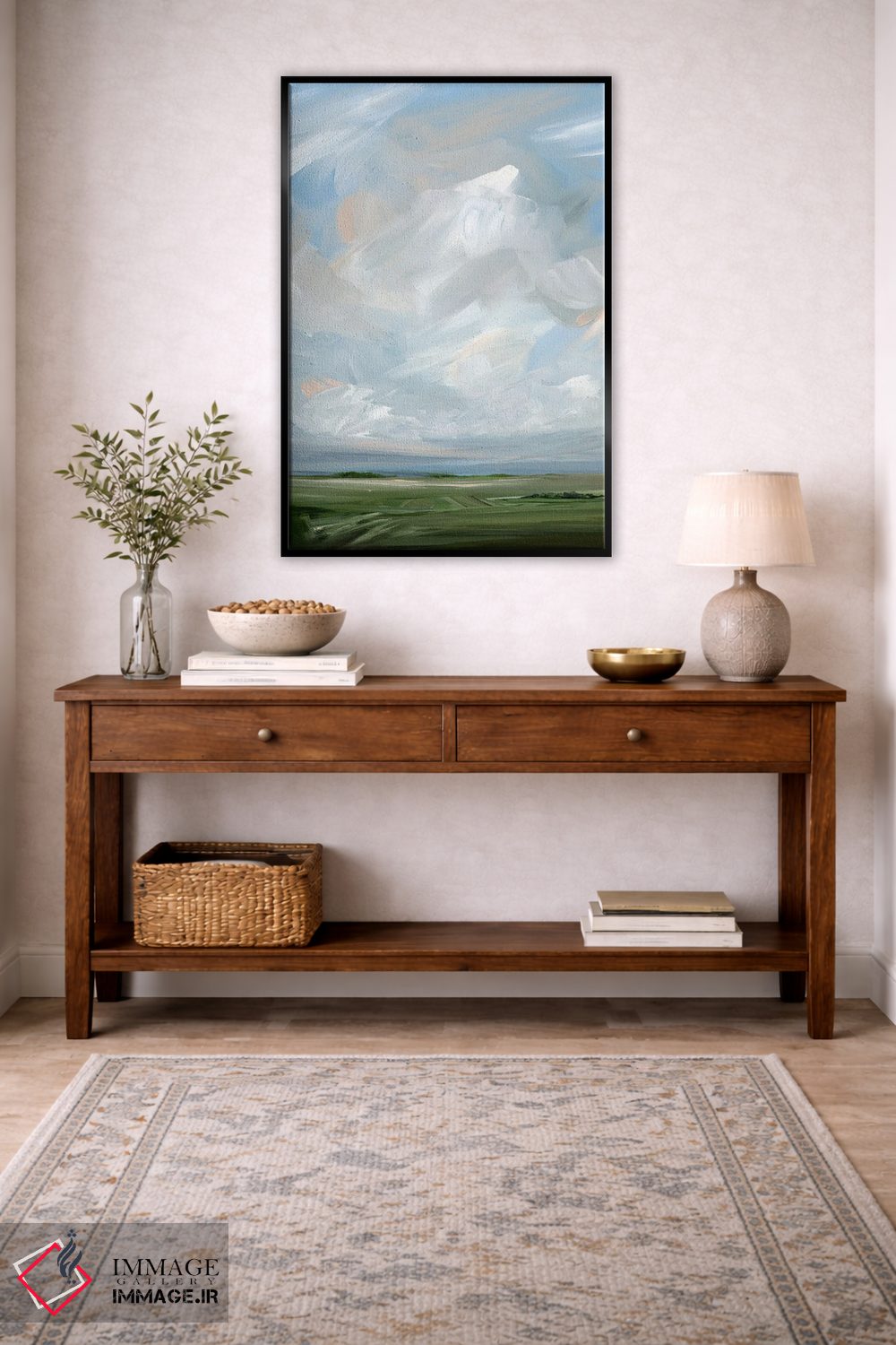 تابلو مینیمال این سرزمین اثر نیکول والش - D3B