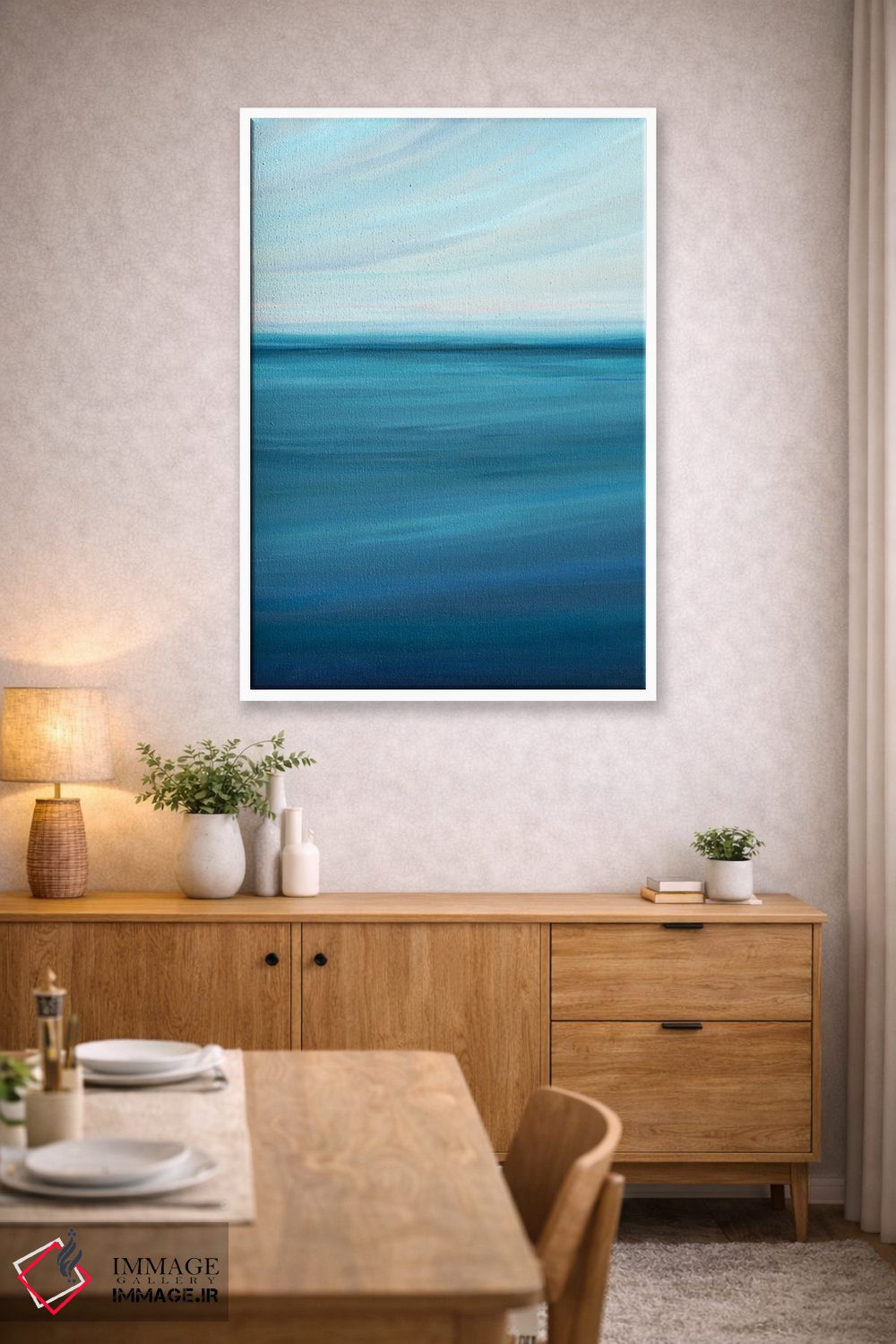 تابلو مینیمال آرامش ساحلی اثر نیکول والش - D4W